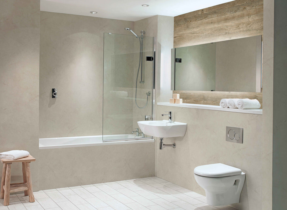 Nuance Tongue & Groove Panel - 2420 x 1200 x 11mm - Alabaster