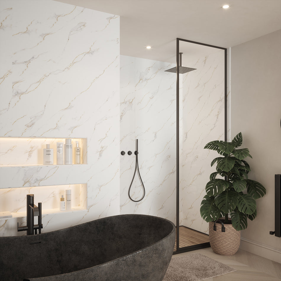 Nuance Postformed Panel - 2420 x 1220 x 11mm - Bianco Carrara