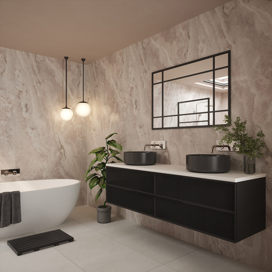 Nuance Tongue & Groove Panel - 2420 x 600 x 11mm - Grey Onyx