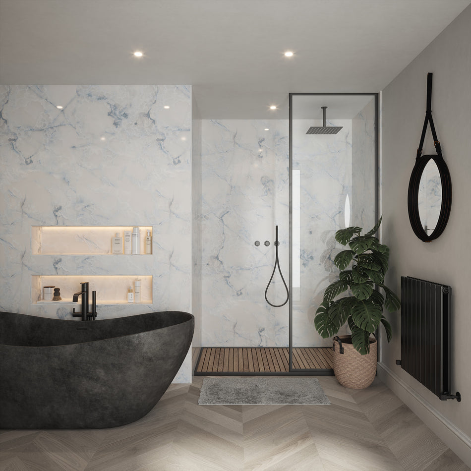 Nuance Tongue & Groove Panel - 2420 x 1220 x 11mm - White Onyx