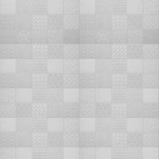 Kinewall Panel - 2500x1250mm - Cement Grey Tiles