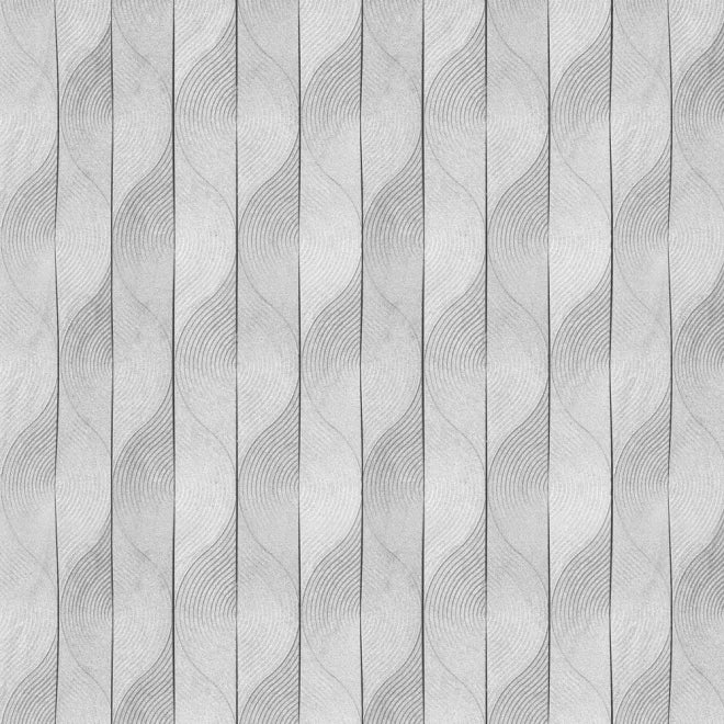 Kinewall Panel - 2500x1250mm - Grey Geometric Wave