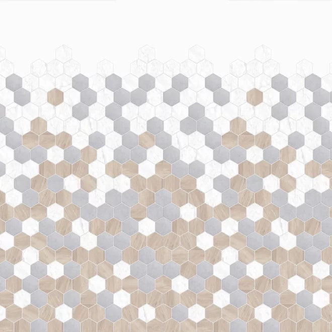 Kinewall Panel - 2500x1250mm - Hexagon Trilogy