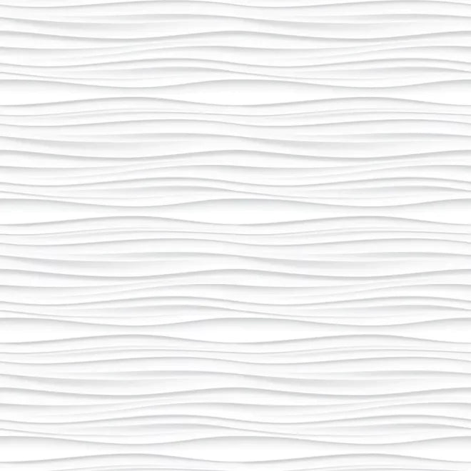 Kinewall Panel - 2500x1250mm - White Waves